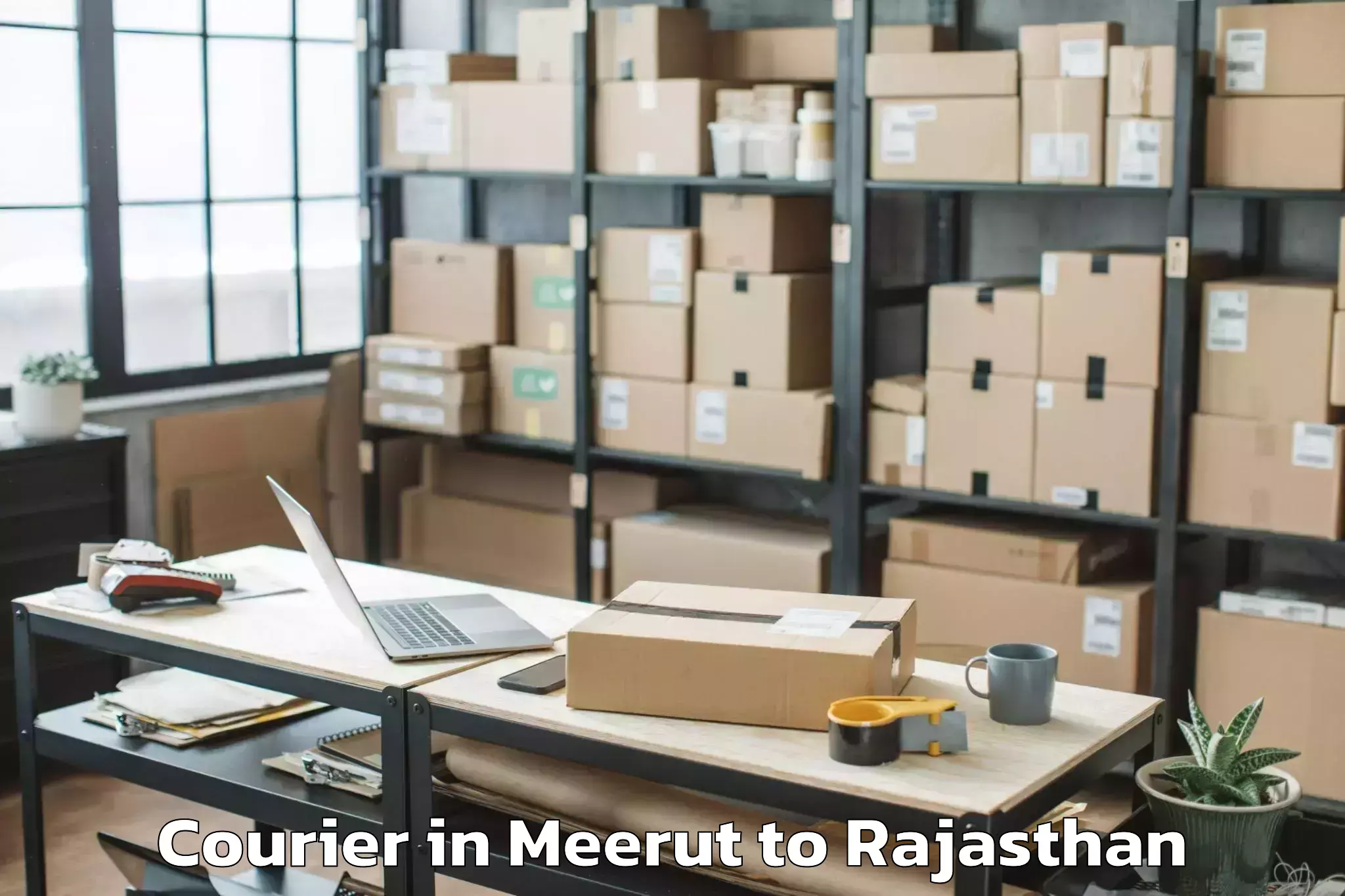 Reliable Meerut to Kalwar Courier